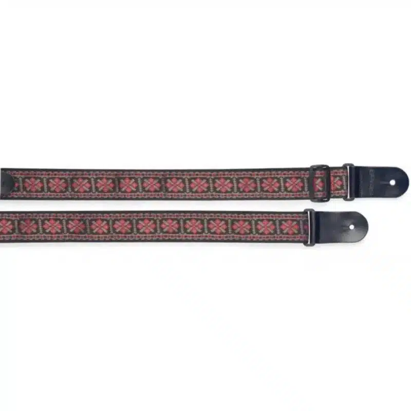 STAGG SWO-CRO RED Woven Nylon Gitar Askısı