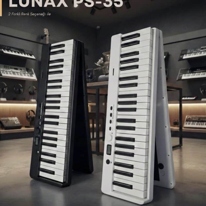 Lunax Ps- 35 Katlanabilir Dijital Piyano 88 Tuş Çanta Adaptör